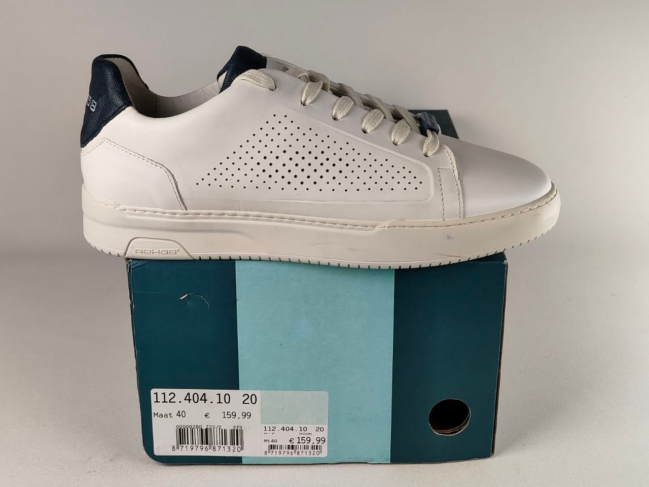 Rehab Nazar White Leather Sneakers