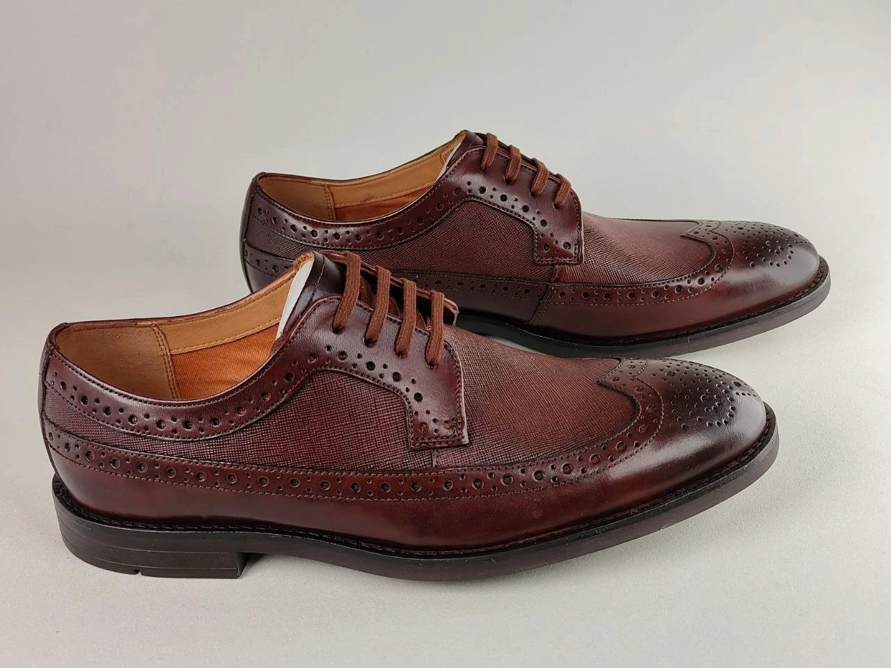 Clarks Ronnie Limit | Men's Premium Full-Grain Dark Tan Leather Oxford Shoes