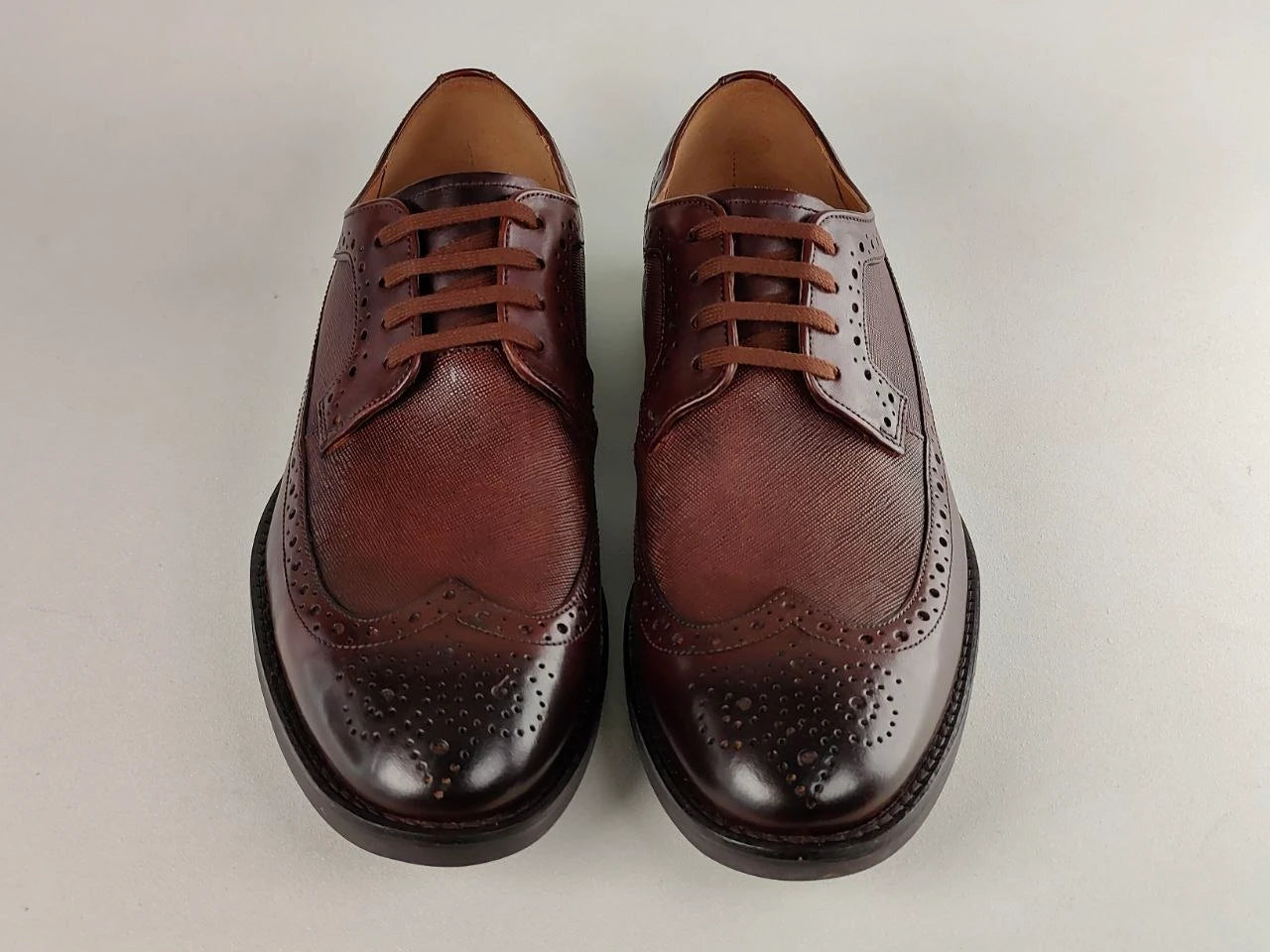 Clarks Ronnie Limit | Men's Premium Full-Grain Dark Tan Leather Oxford Shoes