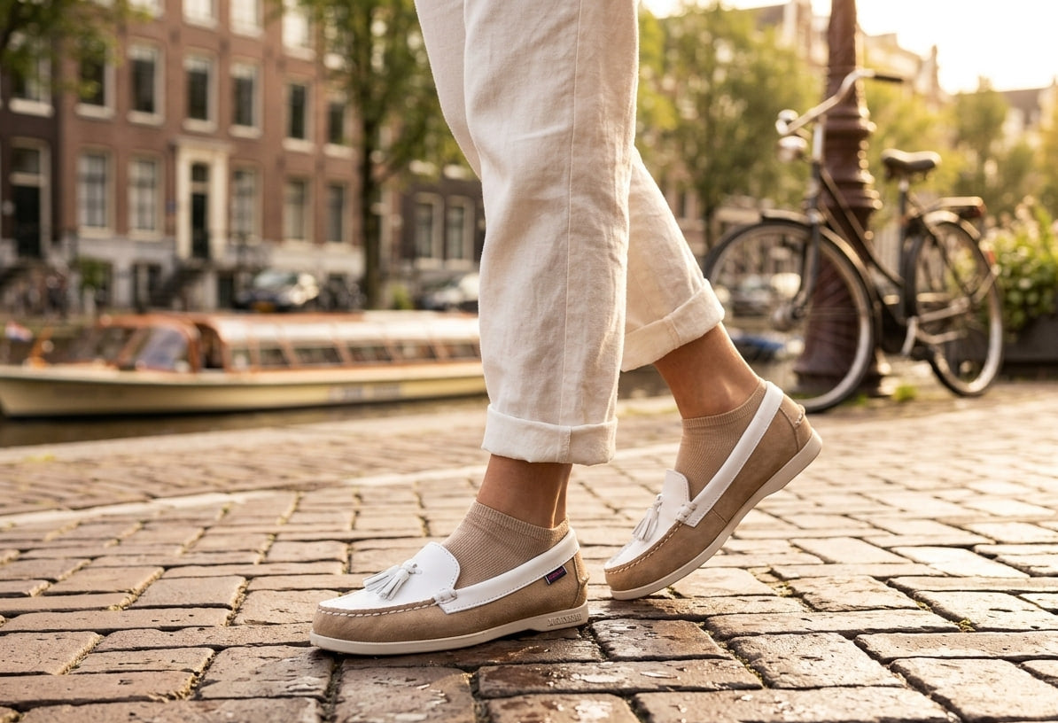 Sebago Janet Suede Leather – Women's Classic Lace-Up Shoe