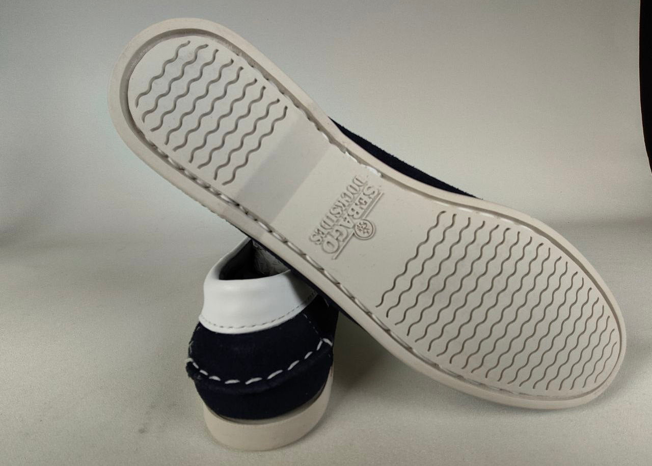 Sebago Janet – Women's Navy White Suede & Leather Shoe