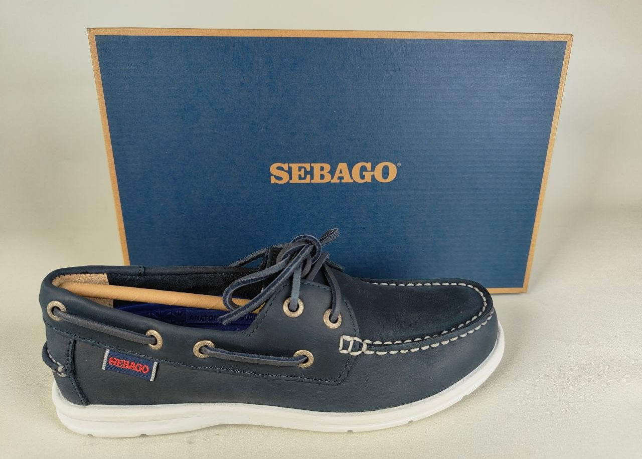 Sebago Litesite Two Eyes Navy Leather – Limited Edition