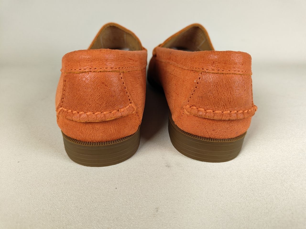 Sebago Plaza – Orange Leather Boat Shoe