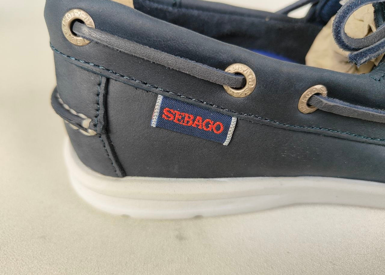 Sebago Litesite Two Eyes Navy Leather – Limited Edition