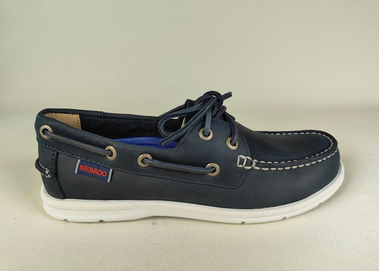 Sebago Litesite Two Eyes Navy Leather – Limited Edition