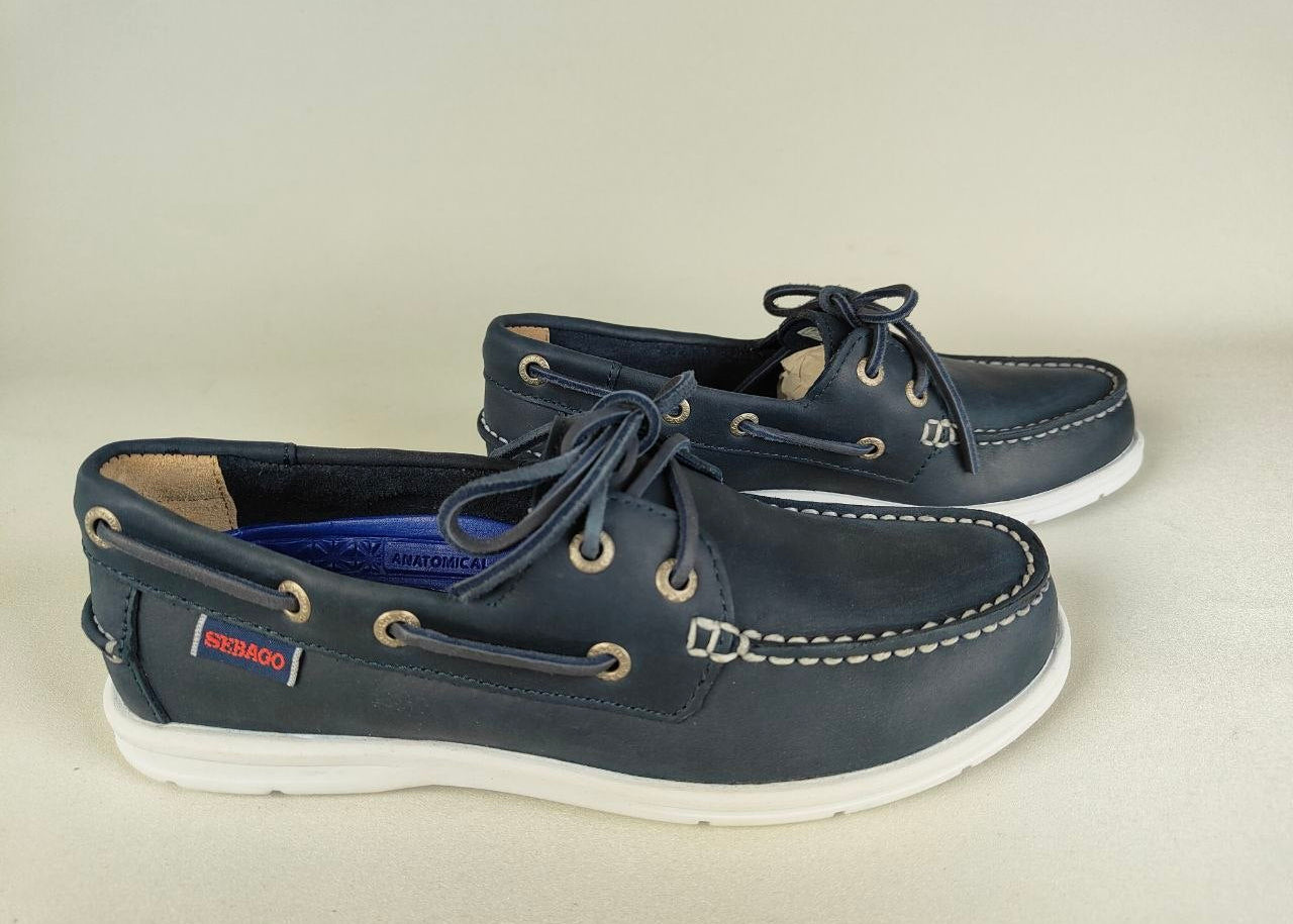 Sebago Litesite Two Eyes Navy Leather – Limited Edition