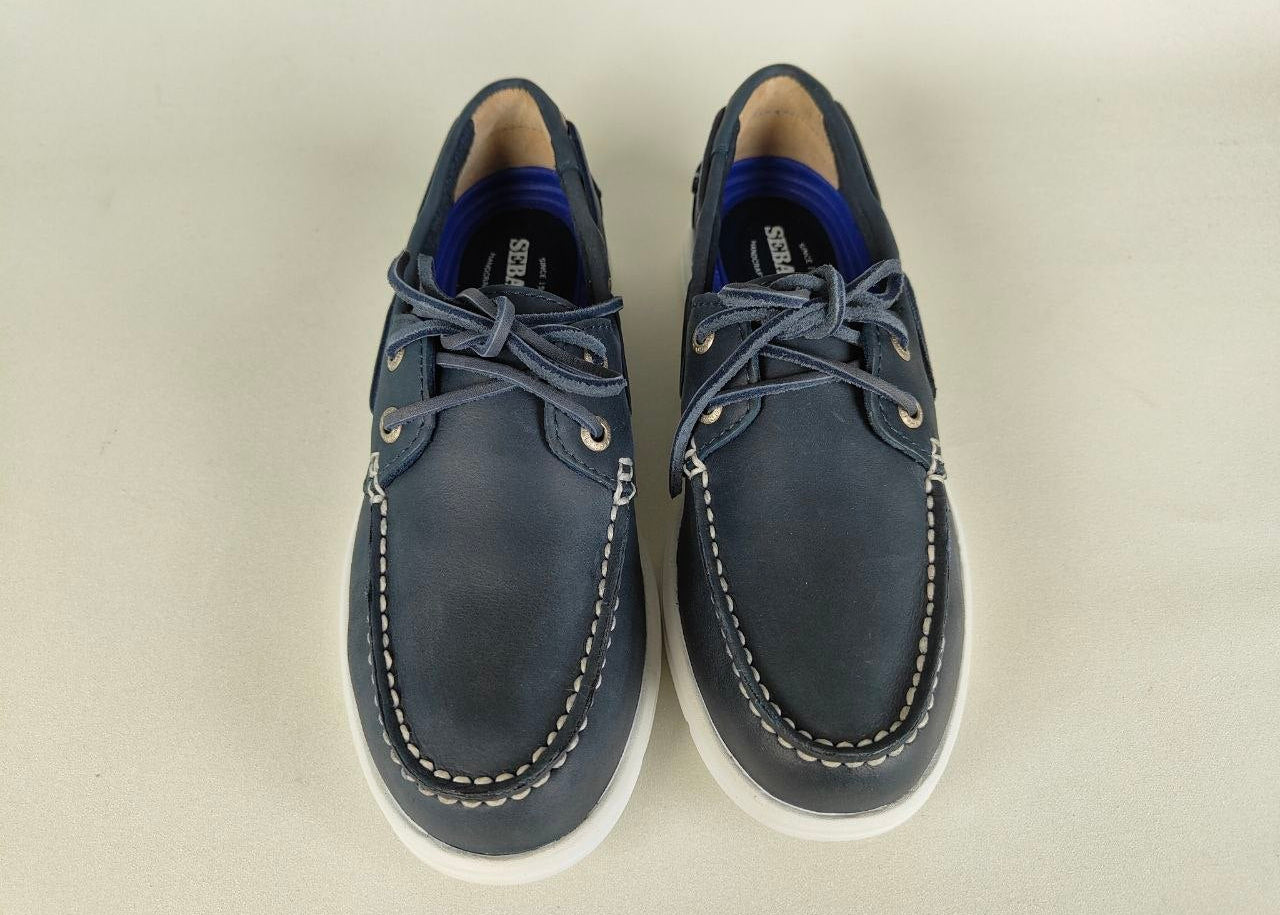 Sebago Litesite Two Eyes Navy Leather – Limited Edition