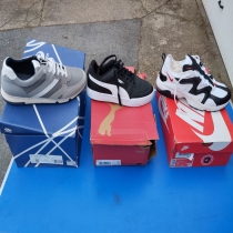 پکیج کفش کتانی برندهای آدیداس، جئوکس، پوما، پولو، لاکوسته، جی استار، تمبرلند، جک اند جونز