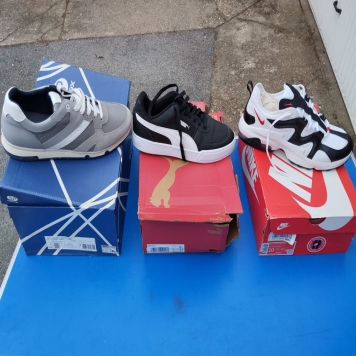 پکیج کفش کتانی برندهای آدیداس، جئوکس، پوما، پولو، لاکوسته، جی استار، تمبرلند، جک اند جونز