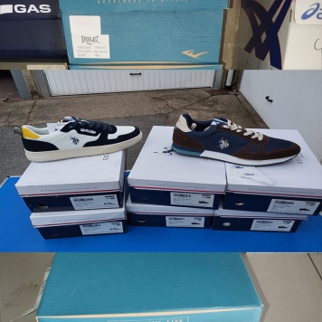 پکیج کفش کتانی برندهای آدیداس، جئوکس، پوما، پولو، لاکوسته، جی استار، تمبرلند، جک اند جونز