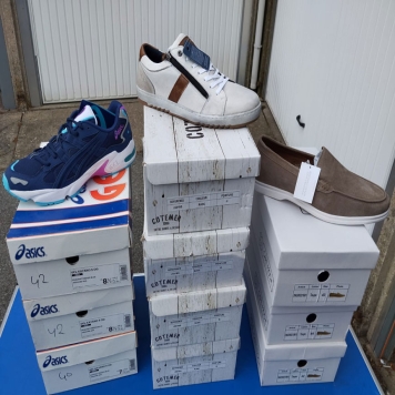 پکیج کفش کتانی برندهای آدیداس، جئوکس، پوما، پولو، لاکوسته، جی استار، تمبرلند، جک اند جونز