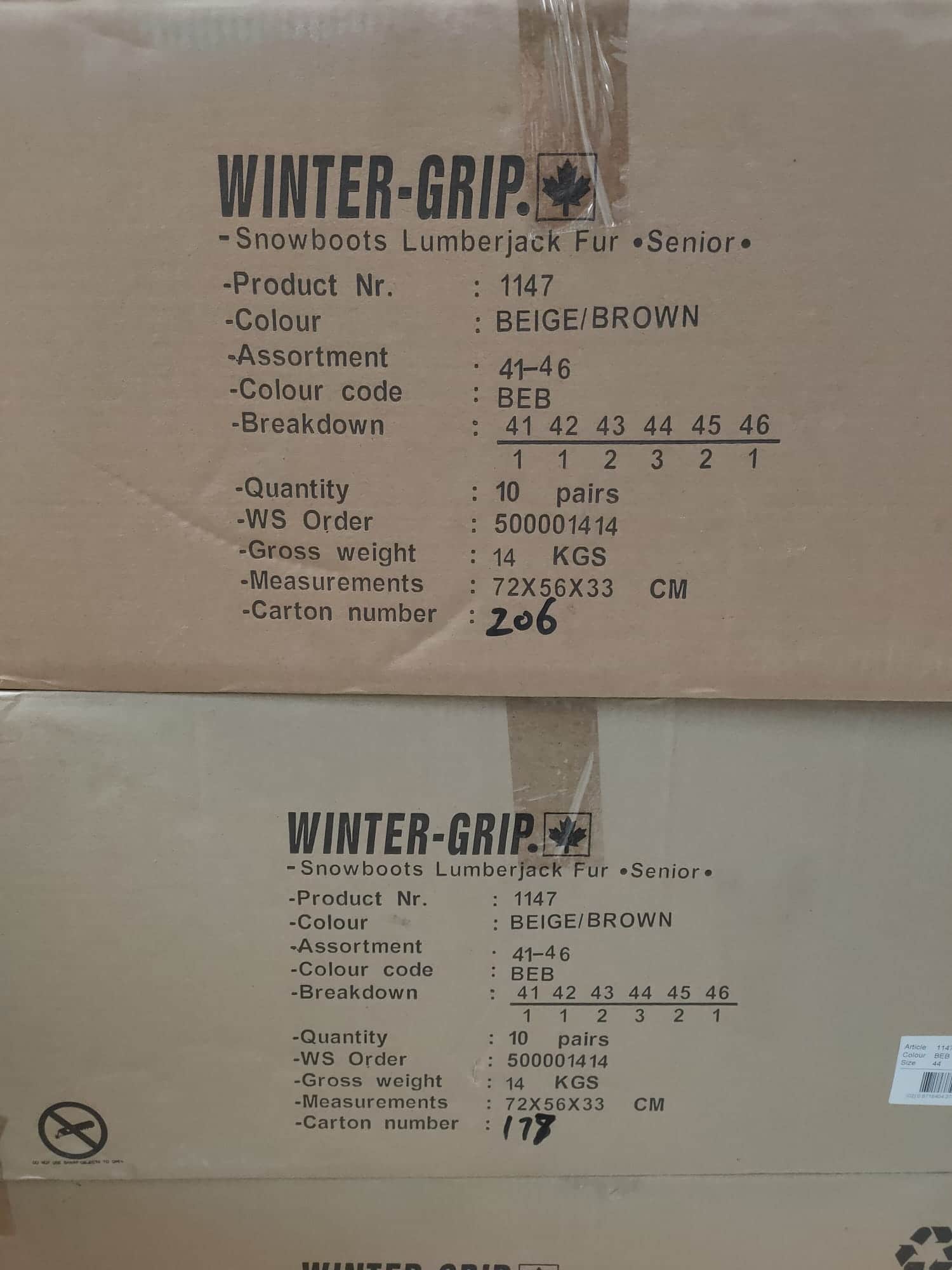 بوت زمستانی کانادایی وینتر گریپ _ WINTER GRIP