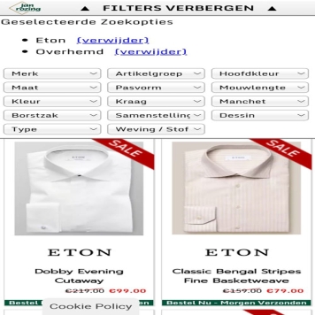 پیراهن آستین بلند اتون - Eton